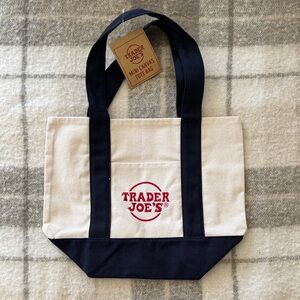 Trader Joe's Mini Canvas Tote Bag